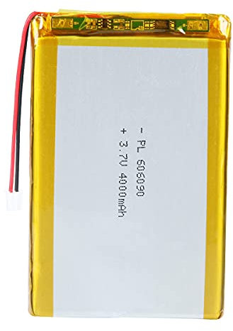 3.7V 4000mAh Battery 606090 Lithium Polymer Ion Rechargeable Li-ion Li-Po Battery with 2P PH 2.0mm Pitch Connector