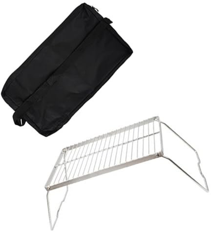 Table Camping Pliable Table Pliante D'extérieur Table Barbecue en Acier Grille Cuisson Table Camping