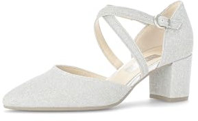 Gabor Damen Klassische Pumps, Frauen Absatzschuhe,stoeckelschuhe,Ausgehschuhe,Abendschuhe,Court Shoes,stöckelschuhe,büro,Silber,38 EU / 5 UK