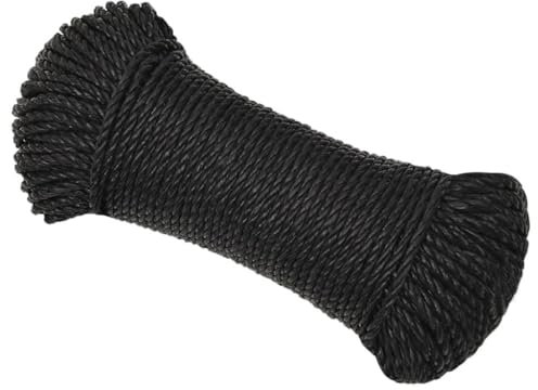 Home & Garden-Work Rope Black 8 mm 25 m Polypropylene-Furniture Choice