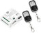 Relé de control remoto con interruptor de control remoto 433 MHz 220 V 230 V 2 canales, receptor con 2 transmisores de mando a distancia, potencial-libre contactos Controller
