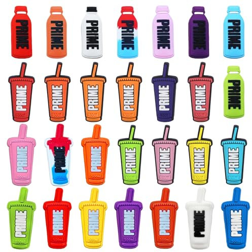 Croc Charms, 28 Pcs Bottle Shoe Charms for Croc, Lightweight Shoe Accessories for Kids, Adults & Teens, Durable Clogs Decorations for Parties, Holidays & Daily Wear