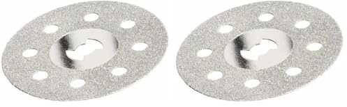 Dremel EZ SpeedClic SC545 Disco de corte de diamante, accesorio para herramientas rotativas con 38 mm de diámetro de corte para cortar materiales duros (Paquete de 2)