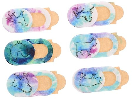 6pcs Animal Theme Pattern Webcam Cover Slide Blocker Ultra Thin Privacy Lens Protectors for Laptops Tablets Smartphones Cute and Convenient Design for Enhanced Security