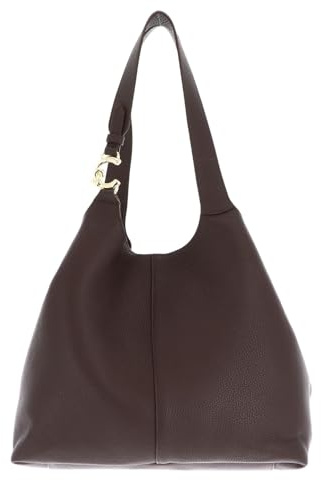 Coccinelle Leder Schultertasche C-Easy Shopper Brunette dunkelbraun