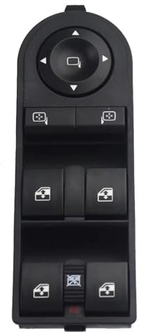Btnuahq Interruptor Elevalunas para Opel para Astra H para Zafira 13228699 13228877 Interruptor De Control Maestro De Ventana Eléctrica
