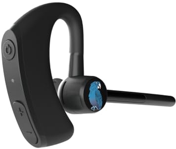 BlueParrott M500‑XT Mono Bluetooth Headset, 93% Noise‑Cancelling AI‑Powered Dual‑Mic, Open‑Ear Design for Rideshare & Delivery Drivers, IP54‑Rated, 11 Hours Talk Time, Black
