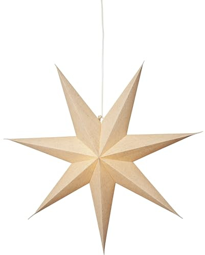EGLO Weihnachtsstern zum Aufhängen Cotton, Weihnachtsdeko Stern | Weihnachtsbeleuchtung, Papier in beige