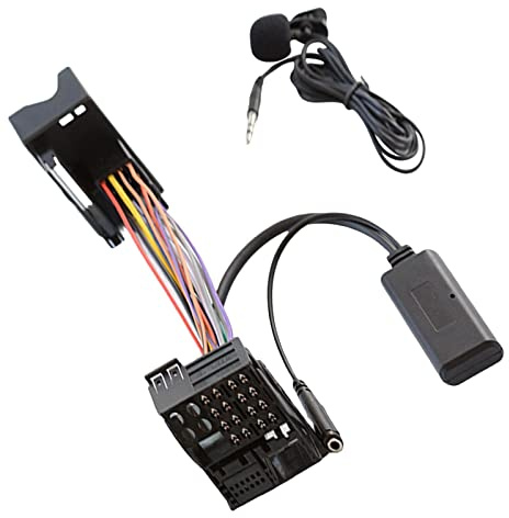 Bluetooth Car Audio Adapter Compatible with E85 E86 Z4 & E83 X3, for Mini 2000-2006, Bluetooth 5.0 AUX-in Adapter with Microphone for Hands-Free Calls