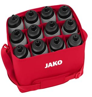 JAKO One Flaschenträger für 12 Flaschen 32x24x21 cm – Praktisches Trainingszubehör aus recyceltem Polyester, Flaschenbehälter mit herausnehmbaren Innenfächern