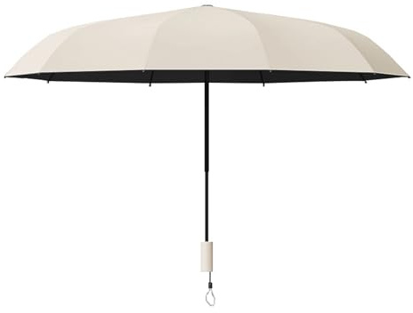 Temeemeg Sombrilla para silla con abrazadera sombrilla ajustable con clip para sillas plegables de playa carrito de golf sillas de ruedas color beige