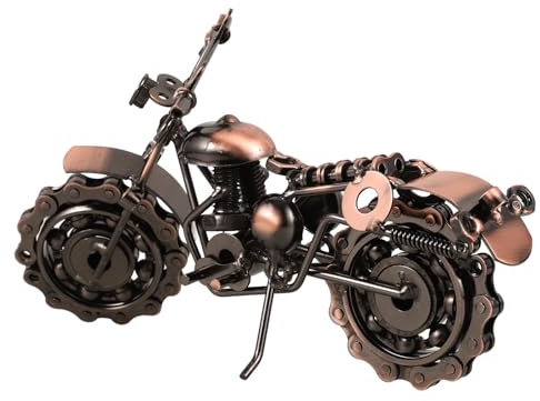 Gadpiparty Eisenkunstdekoration Retro Motorradmodell aus Metall Vintage Stil Nicht Verblassend Robust Dekoration für Zuhause und Büro