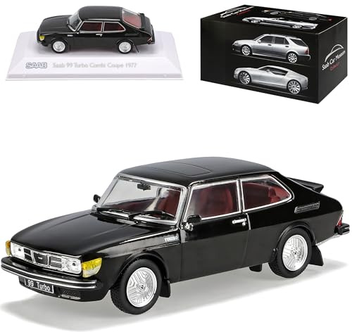 Atlas Saab 99 Turbo Combi Coupe Schwarz 1968-1984 1/43 Modell Auto mit individiuellem Wunschkennzeichen