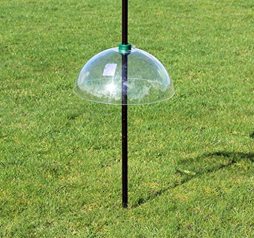 Garden Mile® Large Universal 40cm Clear Heavy Duty Squirrel Baffle Squirrel Proof Bird Feeder Bird Feeding Station Accessory Stop Squirrels Stealing Bird Feed Durable and Easy to Install Baffle