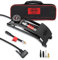 HEYNER® Premium-Fußluftpumpe 10 bar + Tasche & Adapter BlackEdition PedalPower PRO