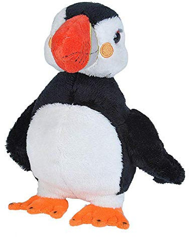 Wild Republic 21591 Plüsch Papageientaucher, Sea Critters, Kuscheltier, Plüschtier, 20 cm, schwarz-weiß