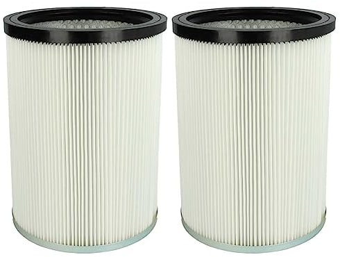 vhbw 2x Cartridge Filter compatible with Kärcher NT 70/3 Tc *EU, NT 90/2 Me Classic *AR, NT 90/2 Me Classic *BR 127 V Vacuum Cleaner - White