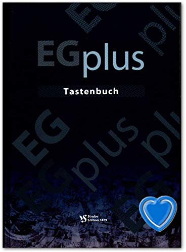 EGPlus Tastenbuch - Begleitsätze für Tasteninstrument (mit Texten) - Notenbuch mit bunter herzförmiger Notenklammer - Strube Verlag VS3479 9990001495831