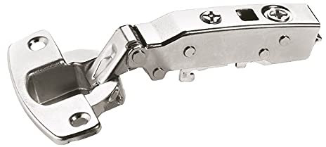 Bisagra sensys 8645i – Costura: 9,5 mm – Decoración: negro obsidiano – Distancia entre ejes: 52 mm – Fijación: a rosca. Montaje – Medio-aplique – Versión: TH52 – HETTICH