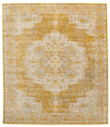 RugVista, Nadia, Teppich, Kurzflor Teppich, 250 x 300 cm, Rechteckiger, Modern, Oeko-Tex Standard 100, Polypropylene, Flur, Schlafzimmer, Küche, Wohnzimmer, Gelb, Mehrfarbig