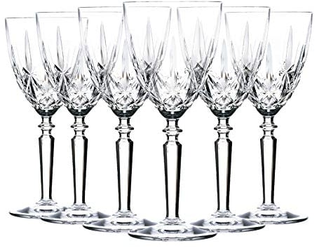 RCR Kristall Orchestra Cut Glass Weingläser Kelche Set - 290ml - Packung mit 6