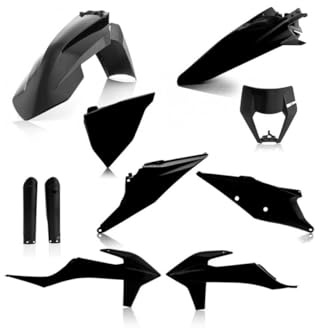 Acerbis Vollkunststoff-Sets für KTM – Schwarz (2791540001), Einheitsgröße