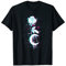Moon Rose Aesthetic Vaporwave Witchcraft Wicca Satan T-Shirt