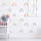 funlife 72PCS Regenbogen Wandtattoo, selbstklebend Wandsticker Regenbogen, regenbogen deko kinderzimmer, Regenbogen für Kinder, Mädchen, Kinderzimmer, Babyzimmer, Lebendiger Regenbogen
