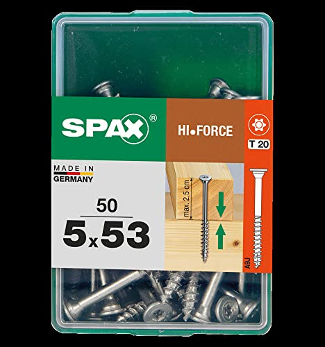 Spax 'HI.FORCE Stahl 5 x 53 mm - 50 Stück