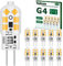 Tailcas G4 LED Light Bulb 12V, 1.2W Equivalent 10W G4 Halogen Lamps, Warm White 3000K, 120LM, No Flickering Energy Saving Capsule Bulb for Chandelier, Wall Sconce(10PCS)