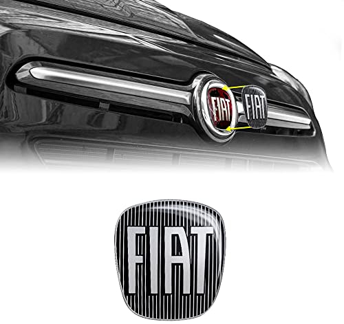 Fiat 14186B 3D-Aufkleber Ersatz-Logo schwarz für 500L