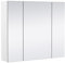 Yaheetech Armoire Murale Salle de Bain, Placard de Rangement Toilettes, avec 3 Portes 3 Miroirs, 2 Niveaux, Étagère Hauteur Réglable 70,5 x 15 x 60,5cm