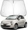 BIXUAN Sonnenschutz kompatibel mit FIAT 500 Abarth 595 2017-2023 2025 Windschutzscheibe für das Auto Frontscheibenabdeckung Windschutz für FIAT 500E 2013-2024 500C Frontscheibe Blockiert UV Abdeckung