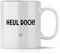 mindmonkeys® Tasse mit Spruch Heul doch mit Spruch Witzig Geschenk Geschnekidee zum Geburtstag Keramik 300 ml
