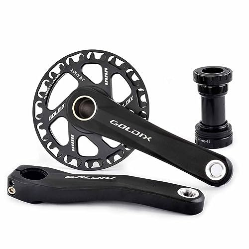 NaLsa Single Speed ​​Kurbelgarnitur Ersatz Kettenblatt 32T/34T/36T/38T/40T/42T Kurbelarm Set Mit Welle for City Folding Fahrrad (Color : 36t, Size : 150mm)