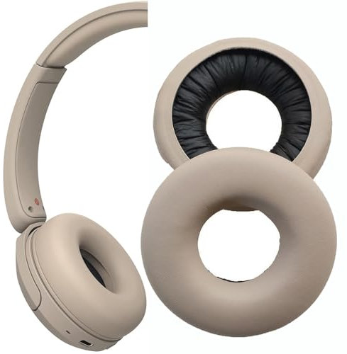 V-MOTA WHCH520 Earpads Compatible with Sony WH-Ch520.CE7 WH-CH510 Wireless Headphones,Replacement Ear Cushions Cover (1 Pair) (Apricot)