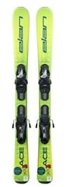 Elan 100 cm Kinder Jett Ace Uflex mit EL 4,5 GW größenverstellbare Bindungen auf der Strecke auf Skiern, 1 Paar