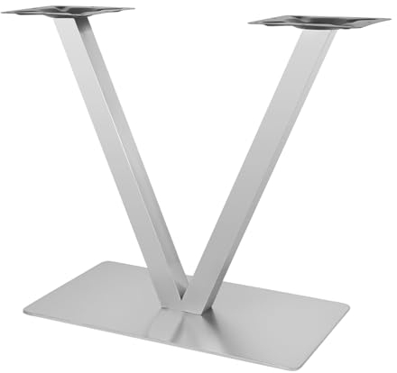 ROGONPDK Tischgestell V Tischgestell Tischbeine Tischfuß aus Untergestell Stehtischgestell Tischgestell Höhe 70 cm Tischplattenhalter aus Edelstahl Grundplattengröße 40x70 cm