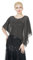 BEAUTELICATE Damen Chiffon Schal Stola Eleganten Cape Umhang für Braut Sommer Hochzeits Festliche Abendkleid (Asymmetrische - Dunkelgrau, Einheitsgröße)