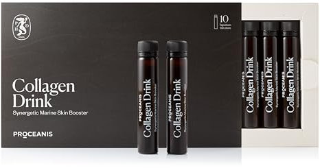 PROCEANIS Marine Kollagen Ampullen zum Trinken - fruchtig lecker - Kollagenaufbau über Nacht - Premium Fisch Collagen zum Trinken (10 Tage Skin Kur)