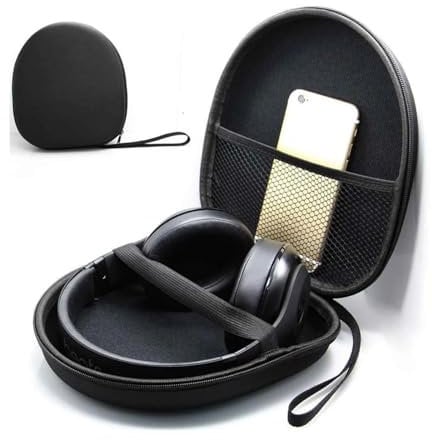 Felenny Over-Ear Foldable Headphones Carrying Case Universal Earphone Headset Protective Carrying Storage Bag Hard Shell Case for Over Ear Headphones