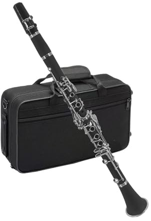 Btuty Bb Clarinet ABS Binocular With 10 Reeds, Cleaning Cloth, Gloves | Screwdriver, Bracket, Handbag, Cleaning Brush - Ebonite Woodwind Instrument for Professional, Beginner, Student