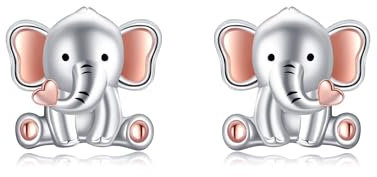 ONEFINITY Elefanten Ohrringe Sterling Silber Elefanten Ohrstecker Tier Elefanten Schmuck Geschenke Für Damen Tierliebhaber