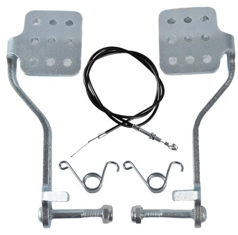 JOIQEXJ Go Kart Pedals Brake Pedal Kit Brake Pedal with 71 Throttle Cable for 196cc 6.5hp Radio Flyer Carter for Yerf Dog for Manco Kandi Carter for Azusa Racing Go Kart Cart Parts and Accessorise