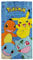 Theonoi Kinder Handtuch Badetuch Strandtuch Duschtuch für Mädchen und Jungen 100% Baumwolle 70x140 cm (Pokemon Blau)