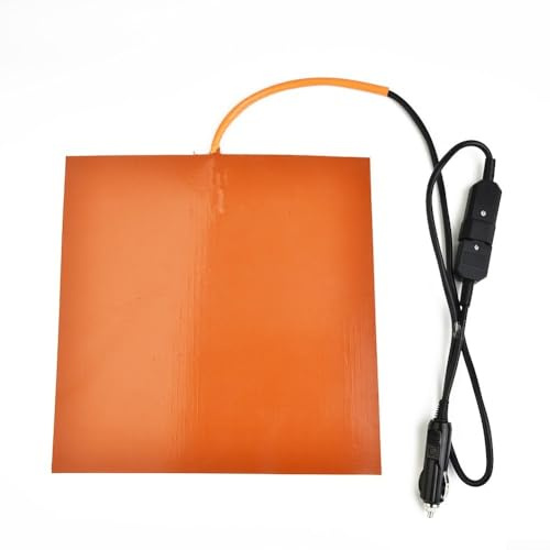 Silicone Heating Mat for Food Delivery Bag, 12V 150W, Quick Heater, 28x28cm