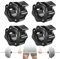 HweeWanX Pack of 4 Dumbbell Clasps, Quick Release, Dumbbell Clasps, 25 mm, Dumbbell Bar, Quick Release, Barbell Clamps, Quick Lock for Workout, Weightlifting, Black