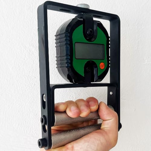 Dynamomètre numérique à main, testeur de force de préhension 330 LBS/150 kg avec poignée réglable, exercice de renforcement de la poignée, affichage numérique LCD, acier structurel au carbone, pour sa