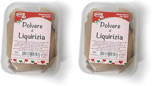 Graziano, Polvere di Liquirizia, Ideale per la Preparazione di Gelati e altre Ricette a Base di Liquirizia come Caramelle e Sorbetti, Confezione da 160 g