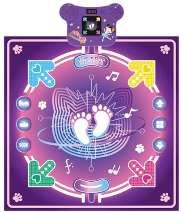 TTETTZ Elektronische Tanzmatte für Kinder mit Mehreren Spieloptionen, Einzellicht